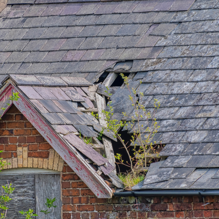 broken roof